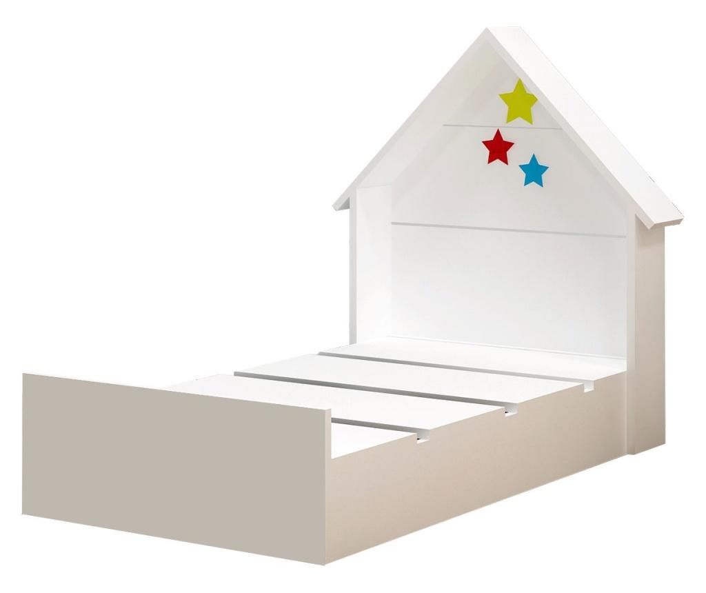 Cadru de pat Procon Montessori 60×120 cm – Gauge Concept, Alb Gauge Concept